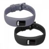 Set 2 Curele pentru Garmin Vivofit 4, kwmobile, Silicon, Negru / Gri, 44228.22