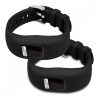 Set 2 Curele pentru Garmin Vivofit 4, kwmobile, Silicon, Negru, 50976.04