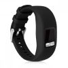 Set 2 Curele pentru Garmin Vivofit 4, kwmobile, Silicon, Negru, 50976.04