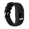 Set 2 Curele pentru Garmin Vivofit 4, kwmobile, Silicon, Negru, 50976.04