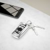 Husa Cheie Auto pentru BMW - 3 Butoane - Keyless Go, Silicon, Silver, 50978.94