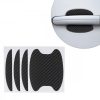 Set 4 Autocolante universale pentru maner usa auto, Kwmobile, Negru, Carbon, 51059.01