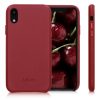 Husa pentru Apple iPhone XR, Piele naturala, Rosu, 45955.09