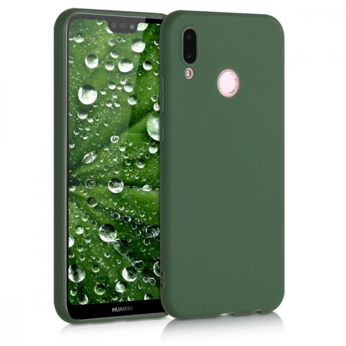 Husa pentru Huawei P20 Lite, Silicon, Verde, 44358.80