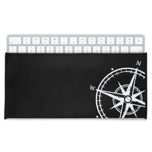 Husa pentru tastatura marime L, Kwmobile, Negru/Alb, Plastic, 49501.04