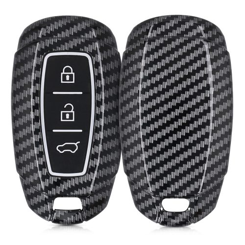 Husa Cheie Auto pentru Hyundai - 3 Butoane - Keyless Go, Plastic, Negru, 52228.01