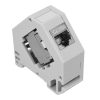 Set 4 Mufe CAT6A de 10 Gbit cu 4 carcase pentru cabluri Ethernet RJ45, Kwmobile, Gri, Metal, 47696.04