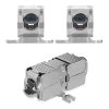 Set 2 Conectori pentru cablu RJ45 Cat-6A, 10 Gbit, Kwmobile, Argintiu, Metal, 52516.02