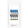 Set 4 Mufe CAT8 RJ-45 pentru cabluri Ethernet CAT8 ecranate, Kwmobile, Multicolor, Metal, 52519.04