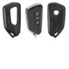 Husa Cheie Auto pentru VW / Skoda / Seat - 3 Butoane, kwmobile, Plastic, Negru / Gri, 52655.01