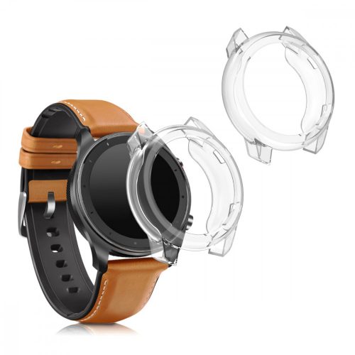 Set 2 Huse pentru Xiaomi Amazfit GTR (47mm), Silicon, Transparent, 52667.01