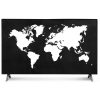 Husa de praf pentru televizor 65 inch, Kwmobile, Negru/Alb, Textil, 51993.02