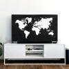 Husa de praf pentru televizor 65 inch, Kwmobile, Negru/Alb, Textil, 51993.02