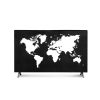 Husa de praf pentru televizor 32 inch, Kwmobile, Negru/Alb, Textil, 52795.02