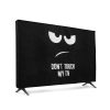 Husa de praf pentru televizor 32 inch, Kwmobile, Negru/Alb, Textil, 52795.01