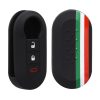 Husa Cheie Auto pentru Fiat / Lancia - 3 Butoane, kwmobile, Silicon, Multicolor, 44440.34