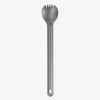 Spork din titan cu maner lung pentru camping Navaris, 21.5 cm, 52986.01