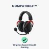 Set 2 Perne de urechi pentru casti Kingston HyperX Cloud II Gaming, Kwmobile, Negru, Textil, 45716.47