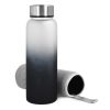 Sticla de apa din sticla borosilicata Navaris, 950 ml, Husa neopren, Negru, 53167.22