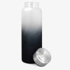 Sticla de apa din sticla borosilicata Navaris, 950 ml, Husa neopren, Negru, 53167.22