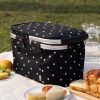 Geanta pliabila de picnic cu maner Navaris, 27 L, Izolata, Negru, 45859.32