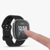 Set 2 Huse pentru Fitbit Versa 3 / Sense, Silicon, Negru, 53390.02