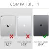 Set 2 Folii de protectie mate pentru tableta Apple iPad Air 4 (2020) , Kwmobile, Transparent, Plastic, 53418.2