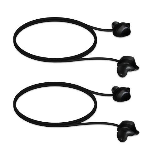 Set 2 Curele pentru casti Samsung Galaxy Buds/Galaxy Buds Plus, Kwmobile, Negru, Silicon, 53474.01