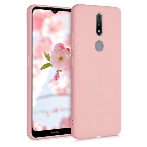 Husa pentru Nokia 2.4, Silicon, Rose Gold, 53496.89