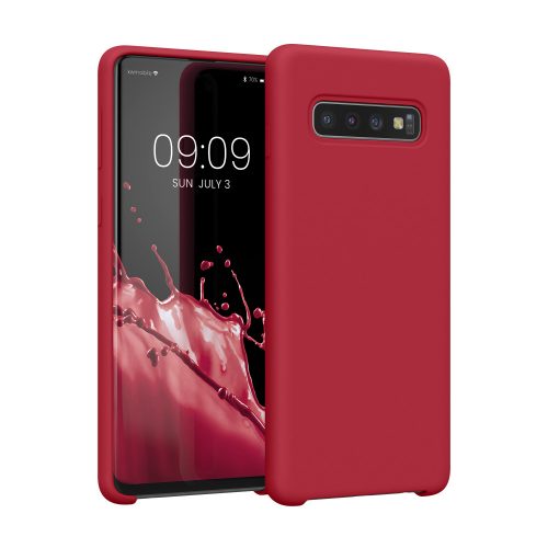 Husa pentru Samsung Galaxy S10, Silicon, Rosu, 47732.208