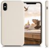 Husa pentru Apple iPhone X / iPhone XS, Silicon, Crem, 46313.210