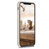 Husa pentru Apple iPhone X / iPhone XS, Silicon, Crem, 46313.210