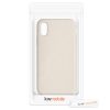 Husa pentru Apple iPhone X / iPhone XS, Silicon, Crem, 46313.210