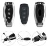 Husa Cheie Auto pentru Ford - 3 Butoane - Keyless Go, kwmobile, Aliaj zinc, Silver, 53578.35