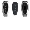 Husa Cheie Auto pentru Ford - 3 Butoane - Keyless Go, kwmobile, Aliaj zinc, Silver, 53578.35