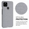 Husa pentru Google Pixel 4a 5G, Textil, Gri, 53569.25