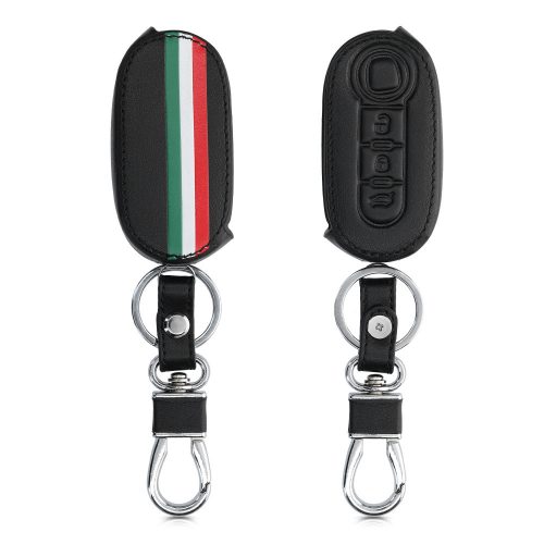 Husa Cheie Auto pentru Fiat / Lanica - 3 Butoane, Piele ecologica, Multicolor, 46923.03