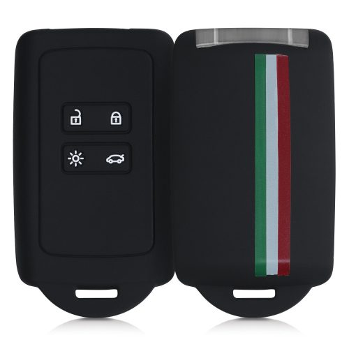 Husa Cheie Auto pentru Renault / Dacia - 4 Butoane - Keyless Go, Silicon, Multicolor, 49769.14