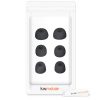 Set 6 Varfuri de schimb pentru casti Apple AirPods Pro, Kwmobile, Negru, Silicon, 51555.01