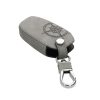 Husa Cheie Auto pentru Peugeot / Citroen - 3 Butoane - Keyless Go, Piele nabuc, Gri, 53762.01