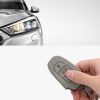 Husa Cheie Auto pentru Peugeot / Citroen - 3 Butoane - Keyless Go, Piele nabuc, Gri, 53762.01