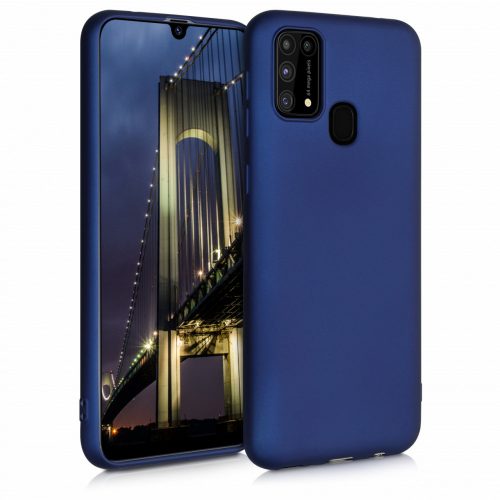 Husa pentru Samsung Galaxy M31, Silicon, Albastru, 51947.64