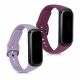 Set 2 Curele pentru Samsung Galaxy Fit (SM-R370), kwmobile, Silicon, Mov / Violet, 50233.38