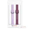 Set 2 Curele pentru Samsung Galaxy Fit (SM-R370), kwmobile, Silicon, Mov / Violet, 50233.38