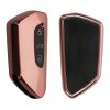 Husa Cheie Auto pentru VW - 3 Butoane, Silicon, Rose Gold, 53868.05