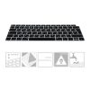 Husa pentru tastatura Apple MacBook Air 13.3" (2018-2020), Kwmobile, Negru, Silicon, 53983.01