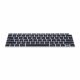 Husa pentru tastatura Apple MacBook Air 13.3" (2018-2020), Kwmobile, Negru, Silicon, 53982.01