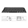 Husa pentru tastatura Apple MacBook Air 13.3" (2018-2020), Kwmobile, Negru, Silicon, 53986.01