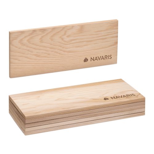 Set 6 x Scanduri de cedru Navaris pentru afumare, 30 x 14 cm, 54038.02