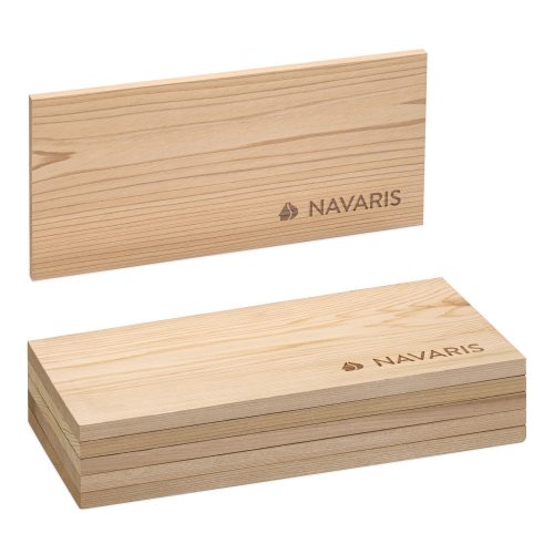 Set 6 x Scanduri de cedru Navaris pentru afumare, 30 x 15 cm, 54038.01